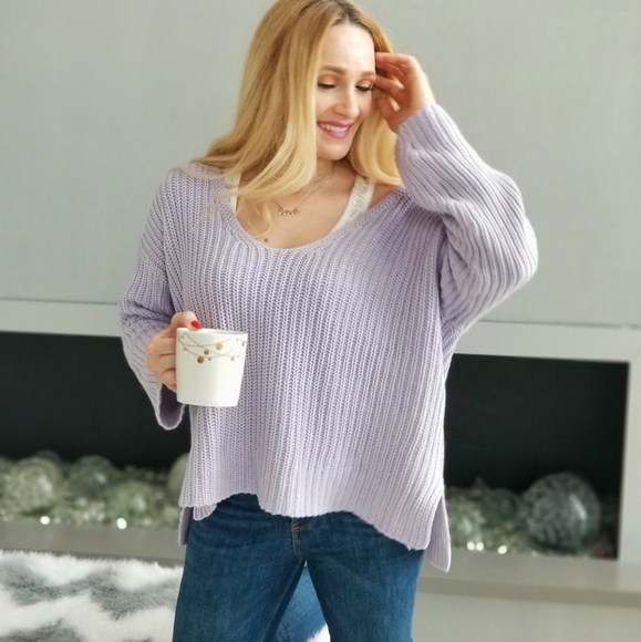 Lilac Factor Oversized Sweater Top - Picture 3 of 5